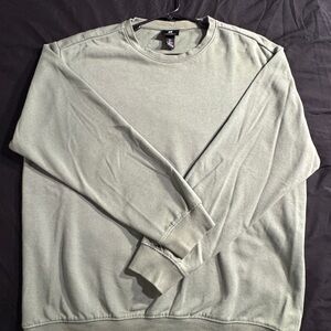 H&M Men's Light Green Crewneck Sweater